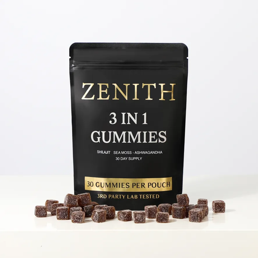 The Earth & Sea Blend – 3-in-1 Shilajit, Sea Moss, and Ashwagandha Gummies