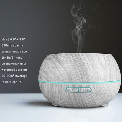 The Mist & Ember 550ml Diffuser – Ultrasonic Hydration with 7-Tone Ambient Glow VIP