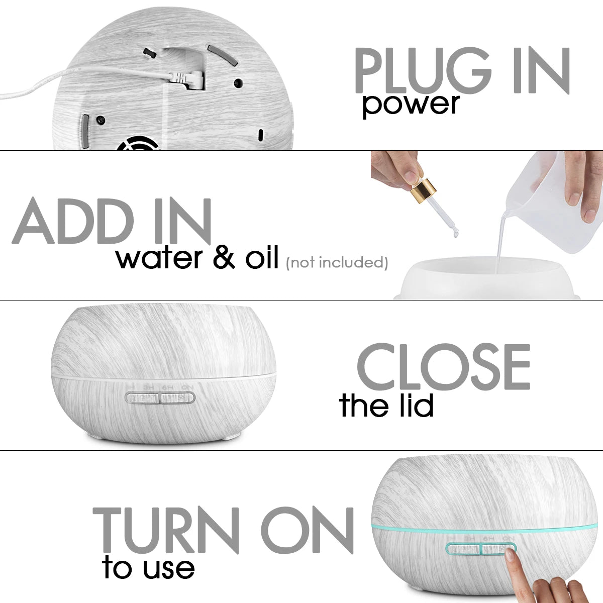 The Mist & Ember 550ml Diffuser – Ultrasonic Hydration with 7-Tone Ambient Glow VIP