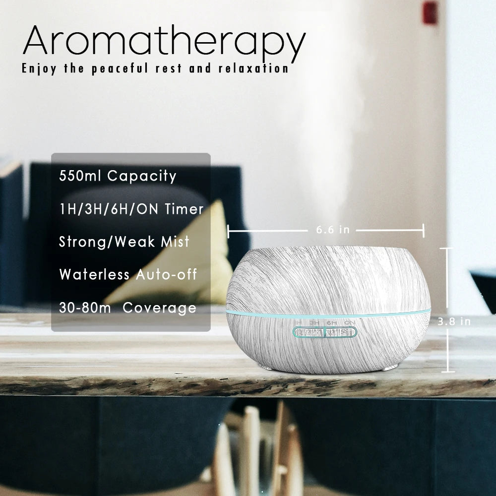 The Mist & Ember 550ml Diffuser – Ultrasonic Hydration with 7-Tone Ambient Glow VIP
