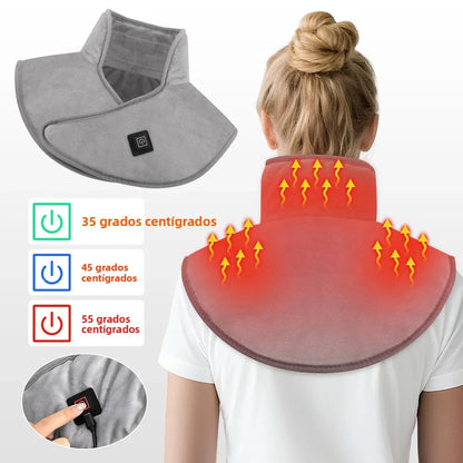 The Hearthstone Thermal Wrap – Gentle USB-Powered Shoulder & Neck Warming Shawl