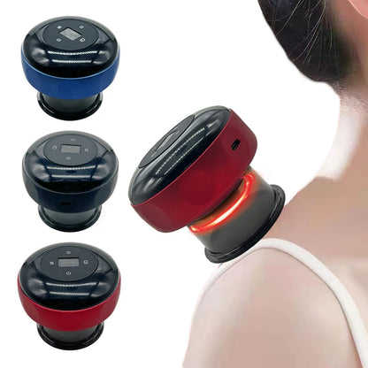 Smart Electric Vacuum Cupping Device Body Scraping Massager Heating Suction Cup Device Physical Fatigue Relief Beauty Health VIP