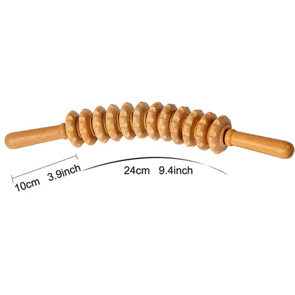 The Curved Beech Wood Roller – Handcrafted Flexible Tool for Grounded Self-Care