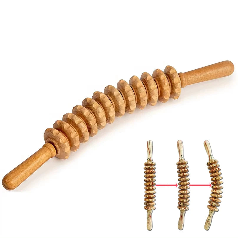 The Curved Beech Wood Roller – Handcrafted Flexible Tool for Grounded Self-Care