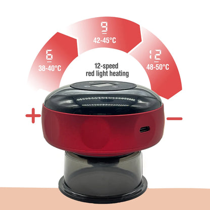 Smart Electric Vacuum Cupping Device Body Scraping Massager Heating Suction Cup Device Physical Fatigue Relief Beauty Health VIP